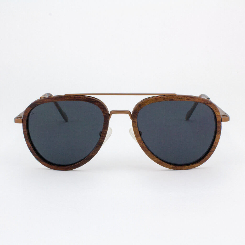 NL Metal & Wood Sunglasses