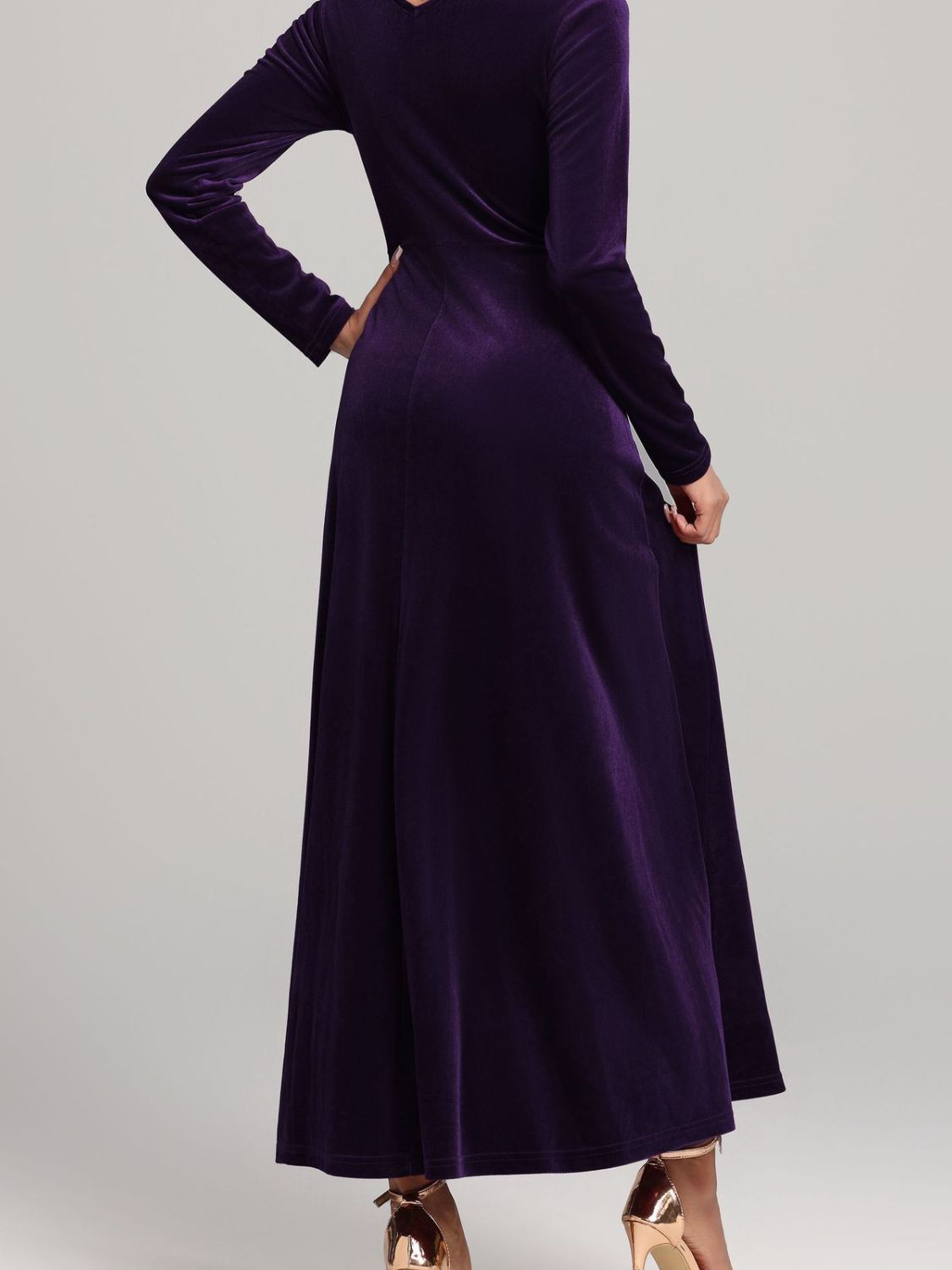 NL Square Neck Velvet Dress