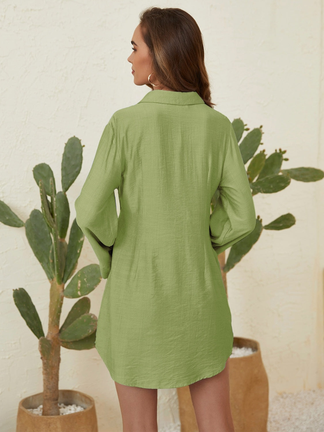 NL Matcha Shirt Dress