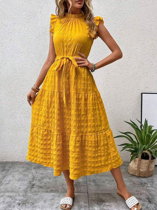 NL Ruffled Midi Dress