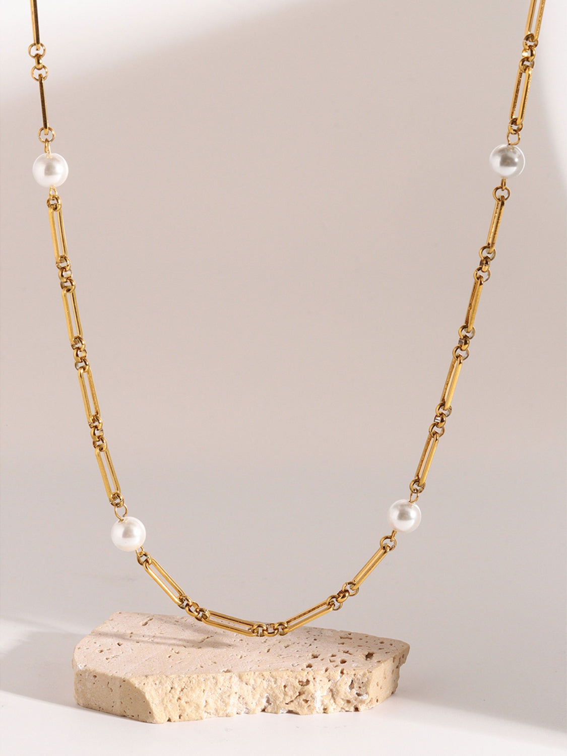 NL Pearl Chain Necklace