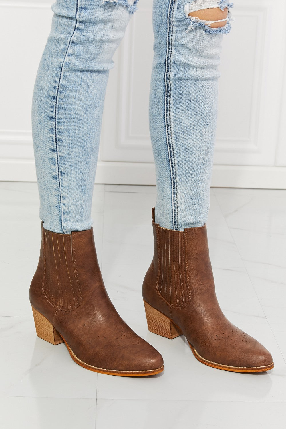 NL Stacked Heel Boot