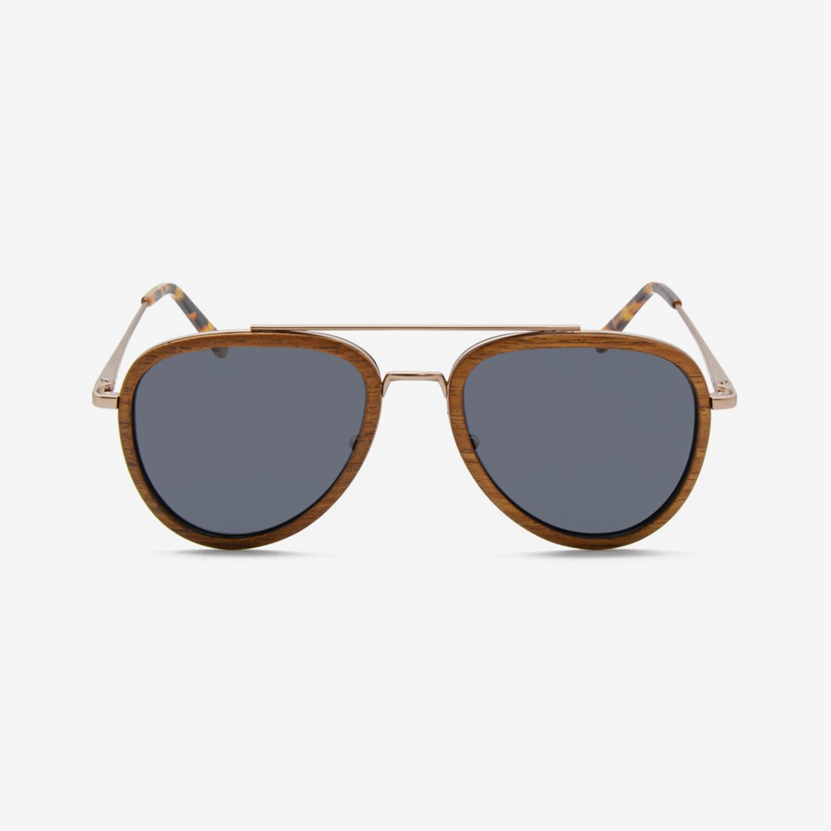 NL Metal & Wood Sunglasses