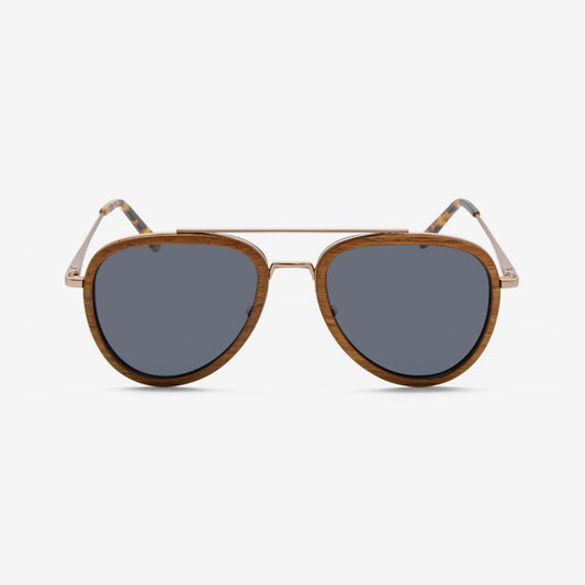 NL Metal & Wood Sunglasses