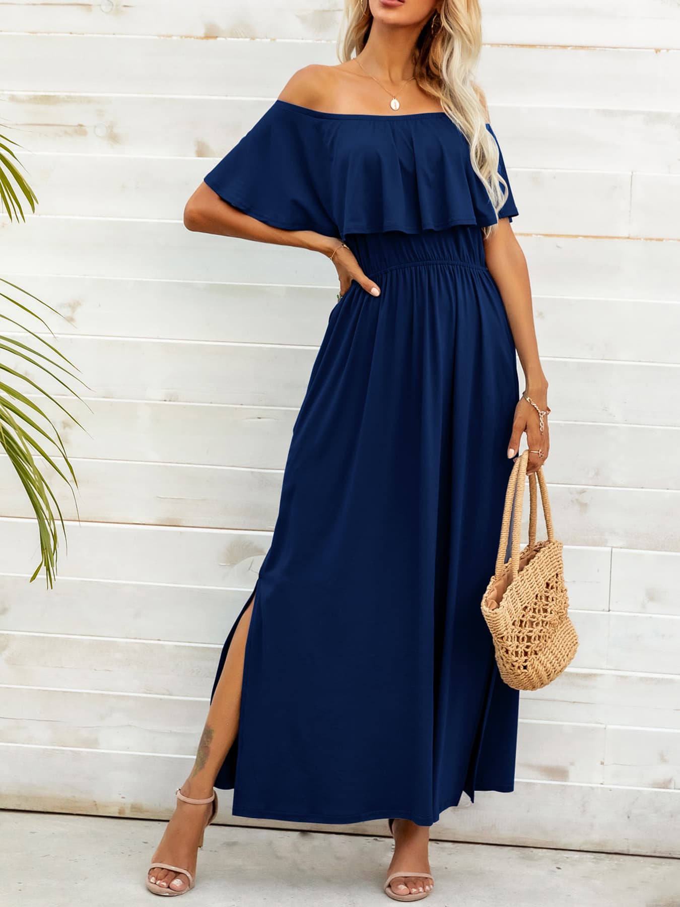 NL Off-Shoulder Maxi Dress