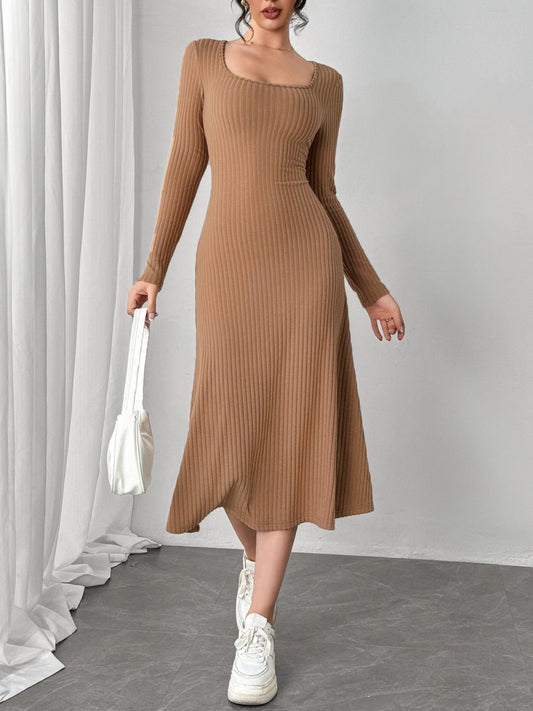 NL Square Neck Wrap Dress