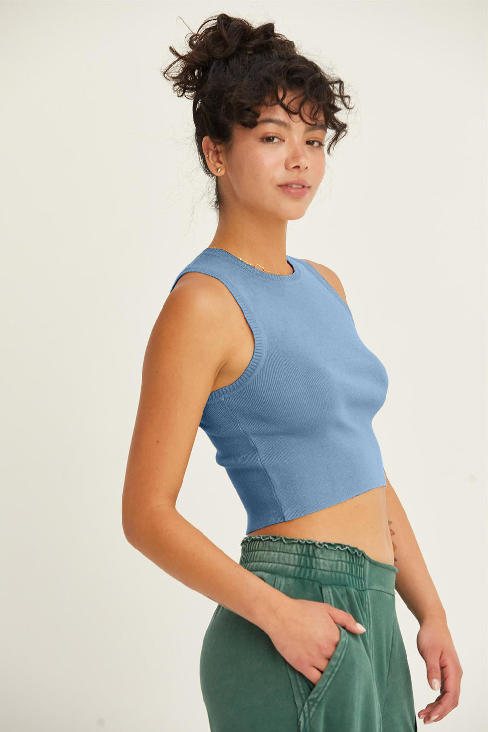 NL Ribbed Crop Tank