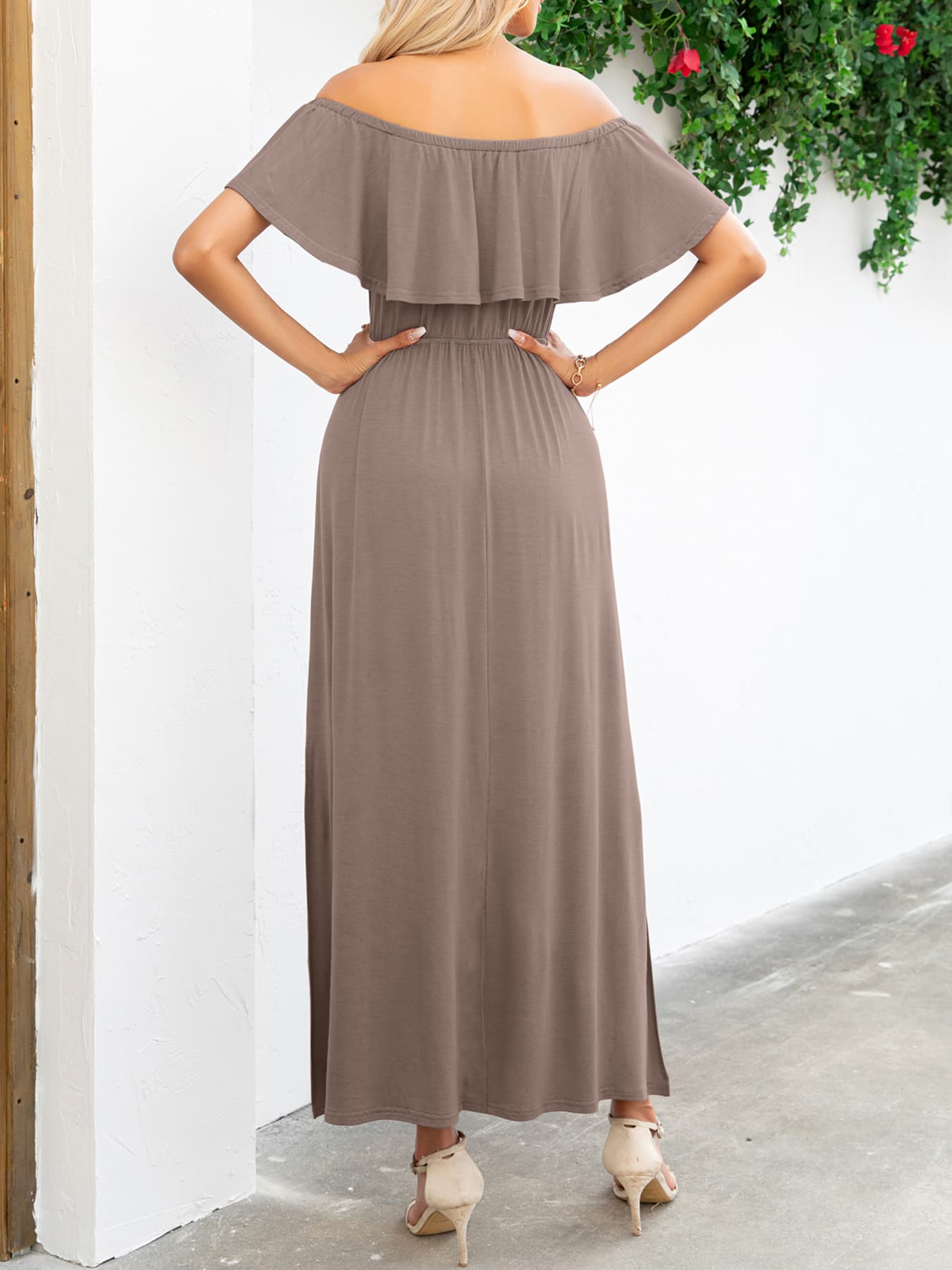 NL Off-Shoulder Maxi Dress