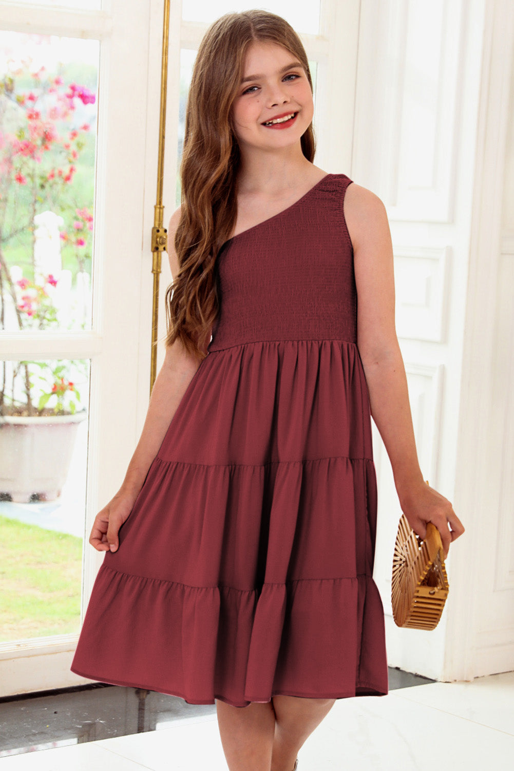 NL One-Shoulder Tiered Dress