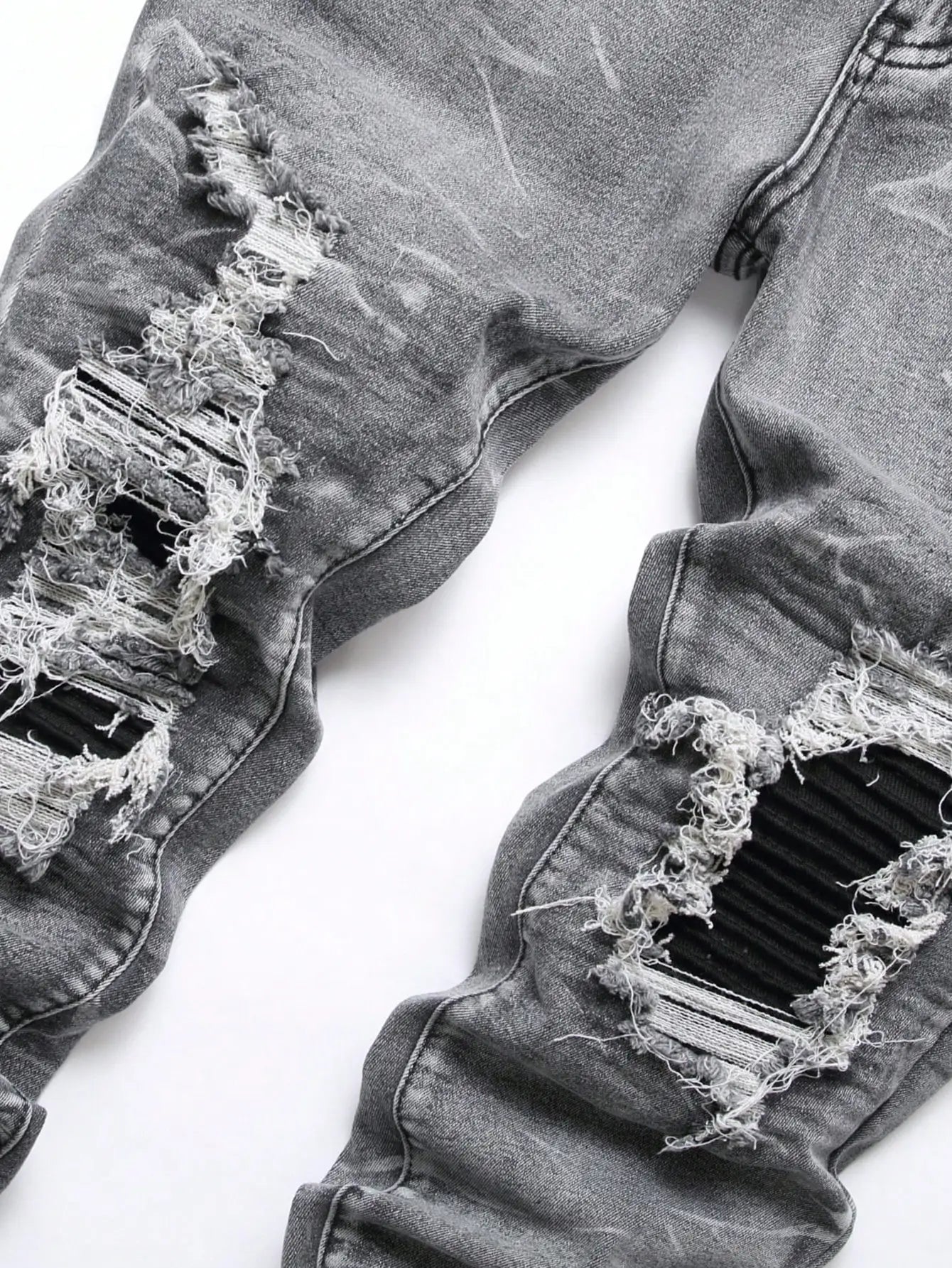 NL Patchwork Ripped Jeans