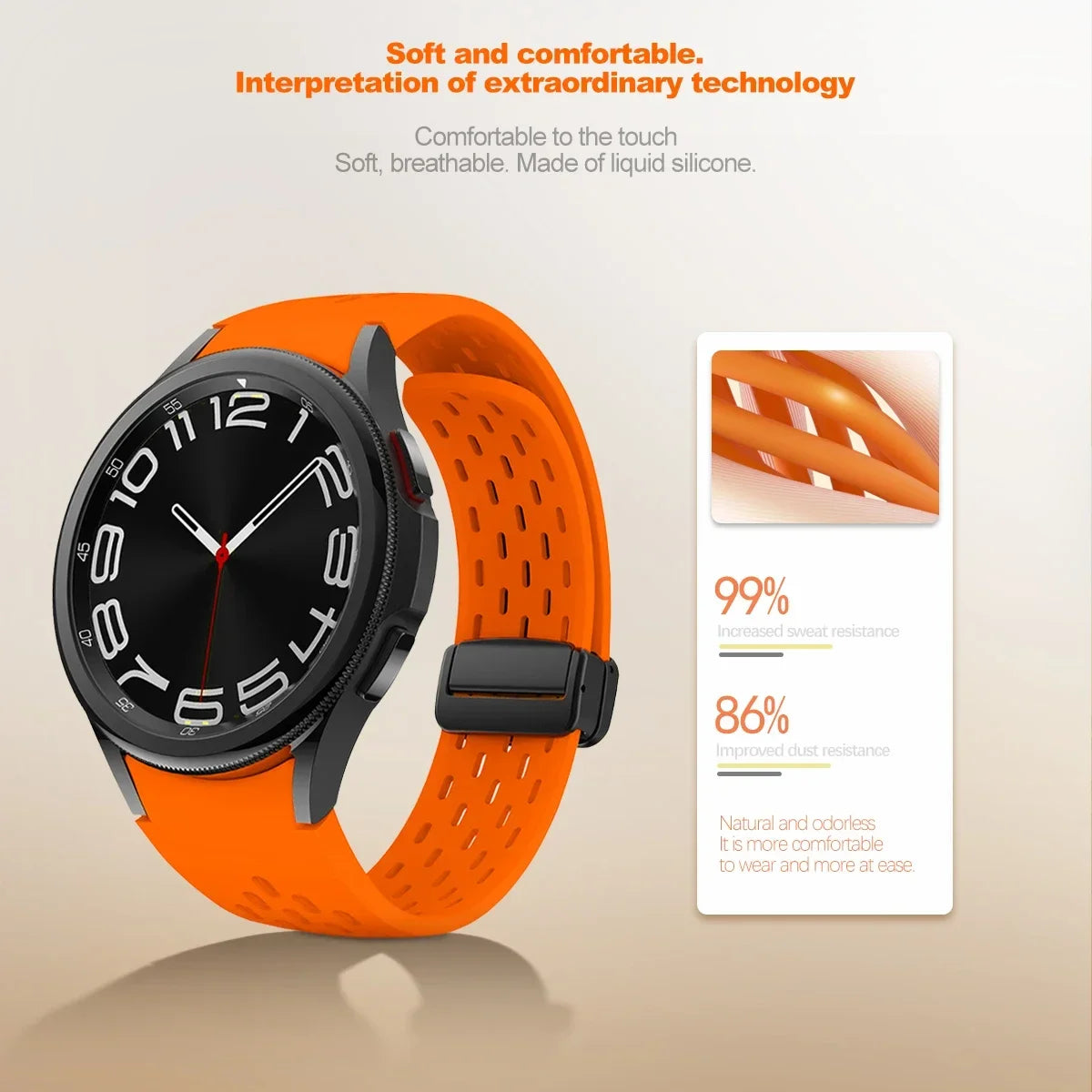 NL Magnetic Silicone Strap