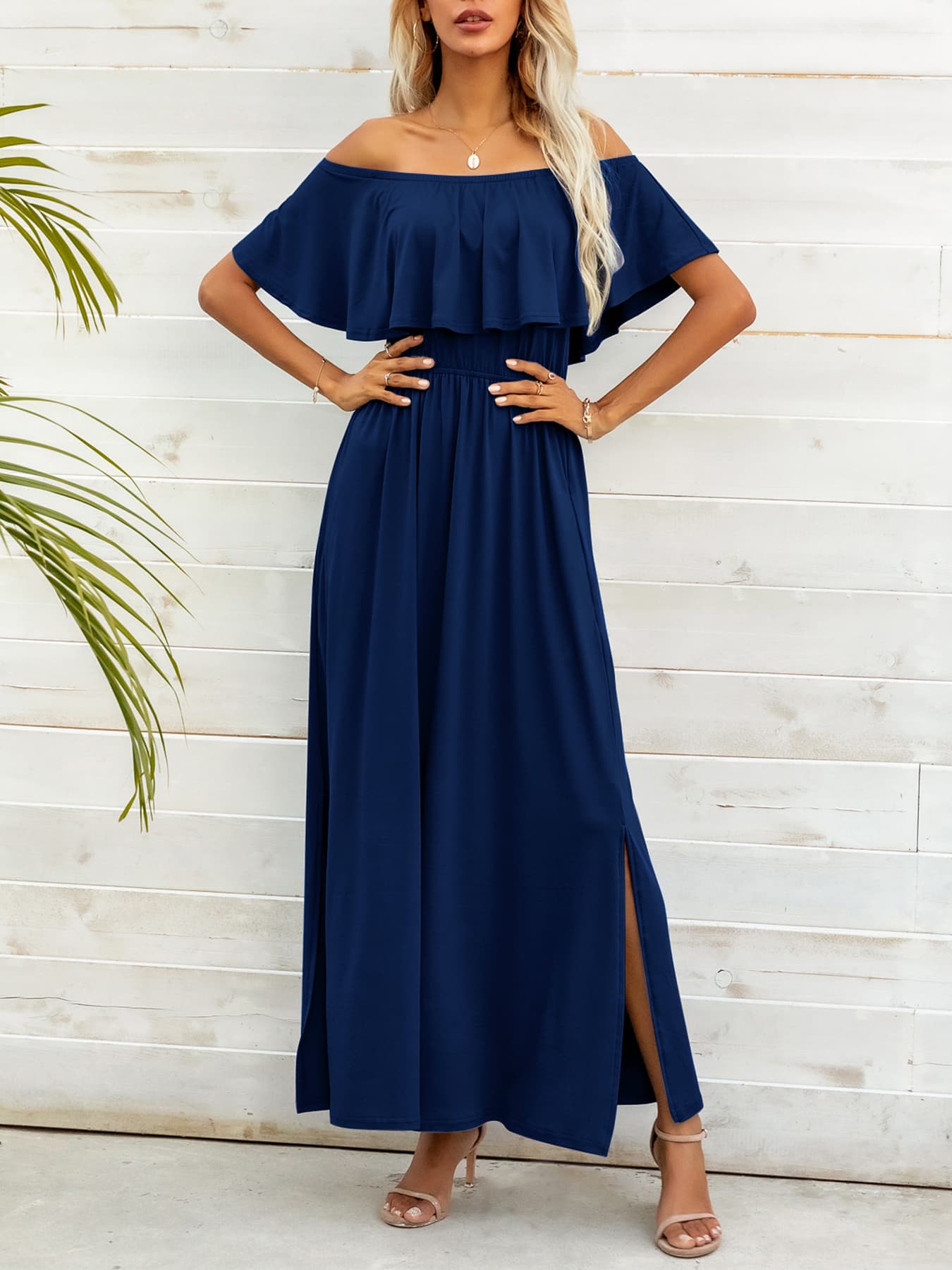 NL Off-Shoulder Maxi Dress