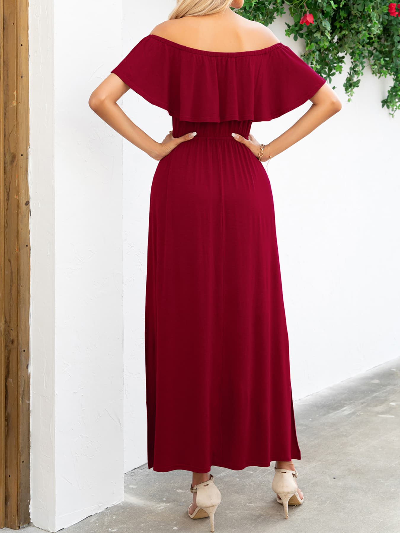 NL Off-Shoulder Maxi Dress