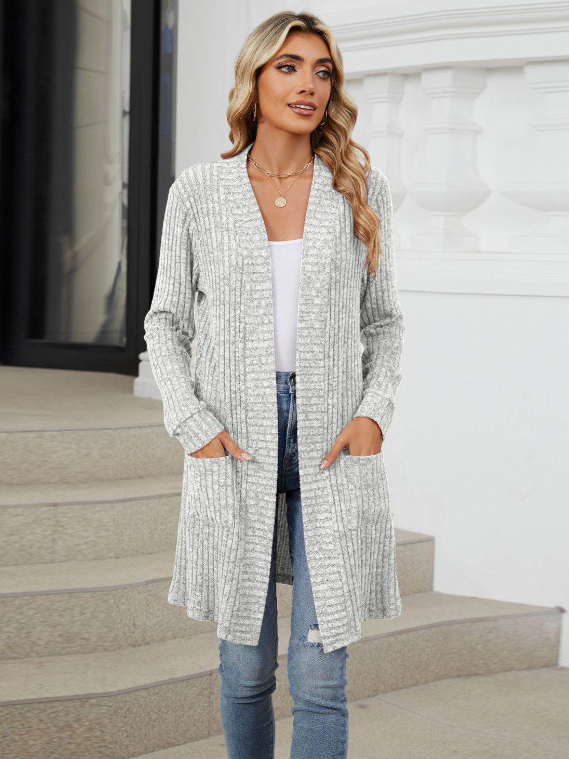 NL Open Front Long Sleeve Cardigan