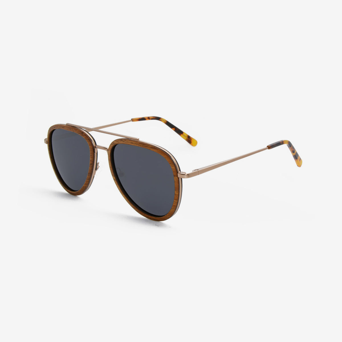 NL Metal & Wood Sunglasses